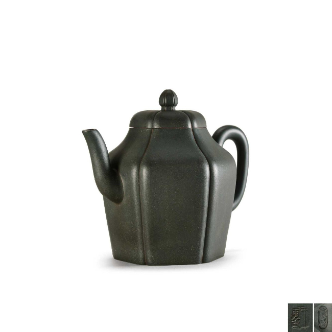 王寅春制 六方抽角壶