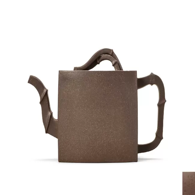  陈砺成制 竹节壶