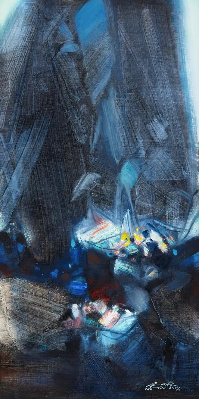 朱德群，《梦之乡》，1998年作