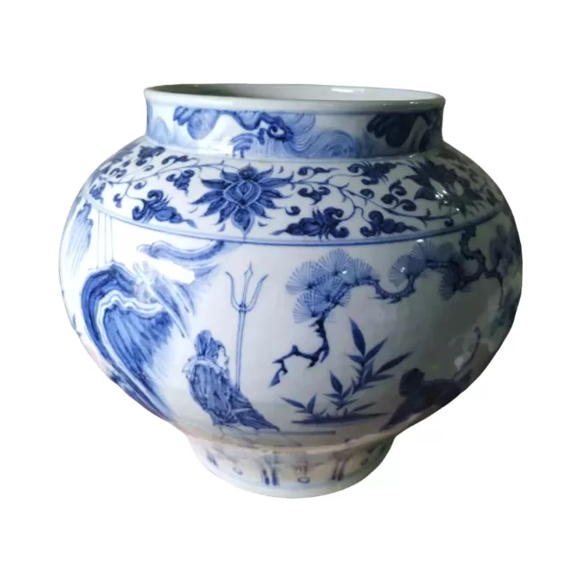 元青花人物故事大罐